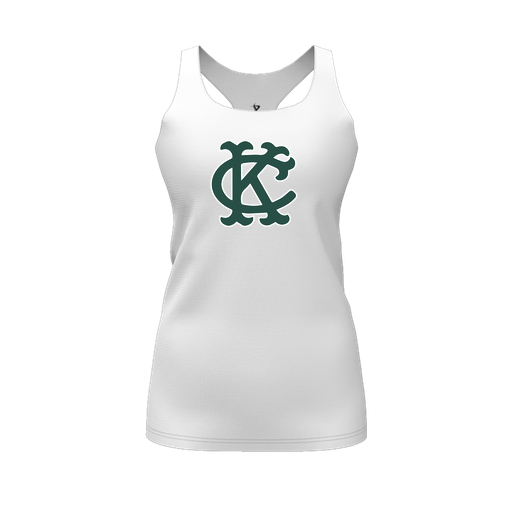 [FT0TRBWH-FYS-LOGO1] Decker Racerback Tank Top (Female Youth S, White, Logo 1)