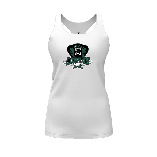 [CUS-DFW-RCBK-PER-WHT-FYS-LOGO2] Racerback Tank Top (Female Youth S, White, Logo 2)