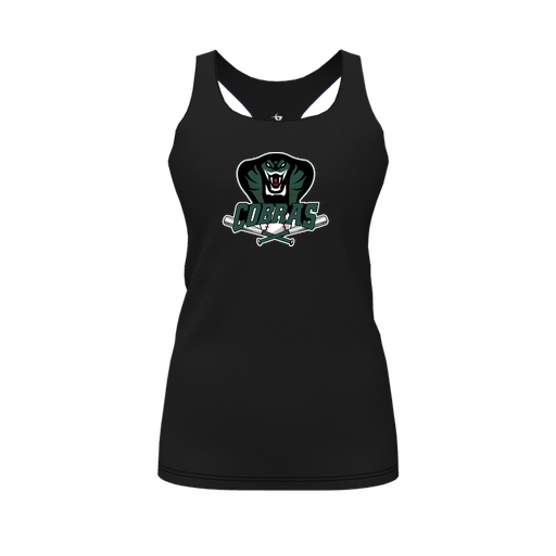 [FT0TRBBK-FYS-LOGO2] Decker Racerback Tank Top (Female Youth S, Black, Logo 2)