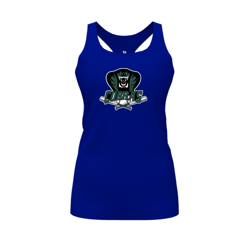 [FT0TRBRY-FYS-LOGO2] Decker Racerback Tank Top (Female Youth S, Royal, Logo 2)