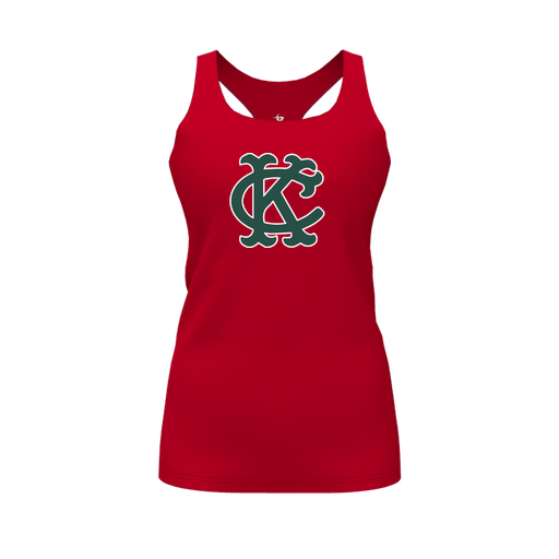 [FT0TRBRD-FYS-LOGO1] Decker Racerback Tank Top (Female Youth S, Red, Logo 1)