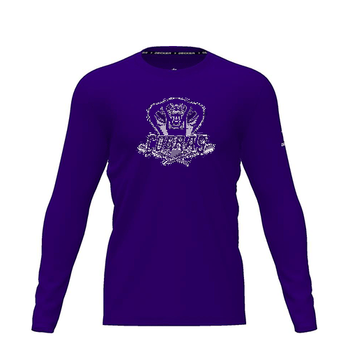 [FTLCDFPP-YXS-LOGO2] Dri Fit Performance T-Shirt (Youth XS, Purple, Logo 2, Long Sleeve)