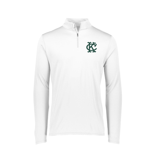 [FTLQFLWH-FAXS-LOGO1] Decker Women's Flex-Lite 1/4 Zip Shirt (Female Adult XS, White, Logo 1)
