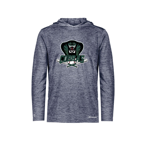 [FOLHCGNV-AS-LOGO2] Decker Men's Charge Hoodie (Adult S, Navy, Logo 2)