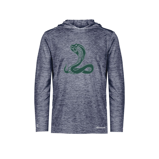 [FOLHCGNV-AS-LOGO3] Decker Men's Charge Hoodie (Adult S, Navy, Logo 3)