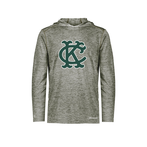 [FOLHCGGY-AS-LOGO1] Decker Men's Charge Hoodie (Adult S, Gray, Logo 1)