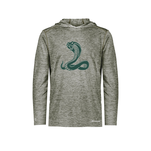 [FOLHCGGY-AS-LOGO3] Decker Men's Charge Hoodie (Adult S, Gray, Logo 3)