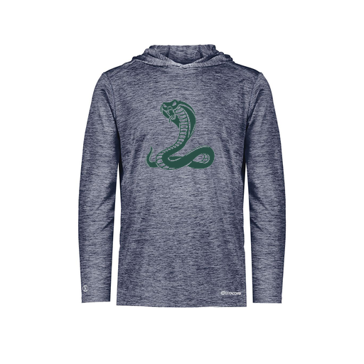 [FOLHCGNV-YS-LOGO3] Decker Youth Charge Hoodie (Youth S, Navy, Logo 3)