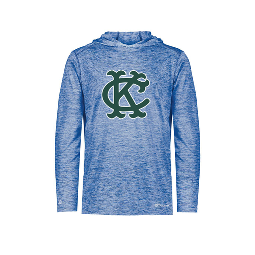 [FOLHCGRY-YS-LOGO1] Decker Youth Charge Hoodie (Youth S, Royal, Logo 1)