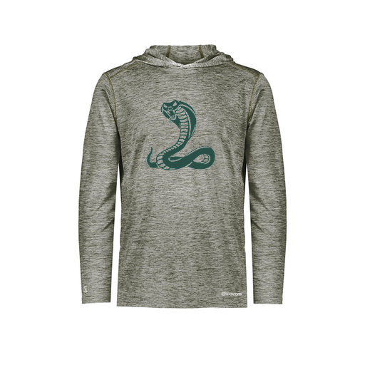 [FOLHCGGY-YS-LOGO3] Decker Youth Charge Hoodie (Youth S, Gray, Logo 3)