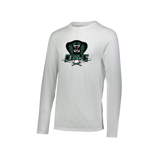 [3075.005.XS-LOGO2] Men's LS Ultra-blend T-Shirt (Adult XS, White, Logo 2)