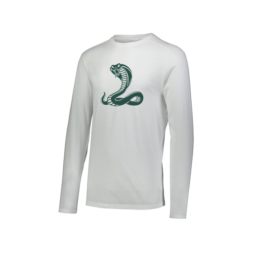 [FTLCUBWH-AXS-LOGO3] Decker Men's Tri-Blend T-Shirt - Long Sleeve (Adult XS, White, Logo 3)