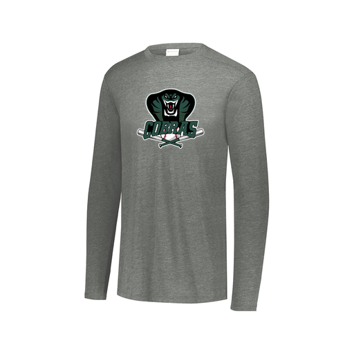 [3075.013.XS-LOGO2] Men's LS Ultra-blend T-Shirt (Adult XS, Gray, Logo 2)