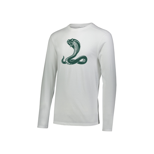 [FTLCUBWH-YS-LOGO3] Decker Youth Tri-Blend T-Shirt - Long Sleeve (Youth S, White, Logo 3)