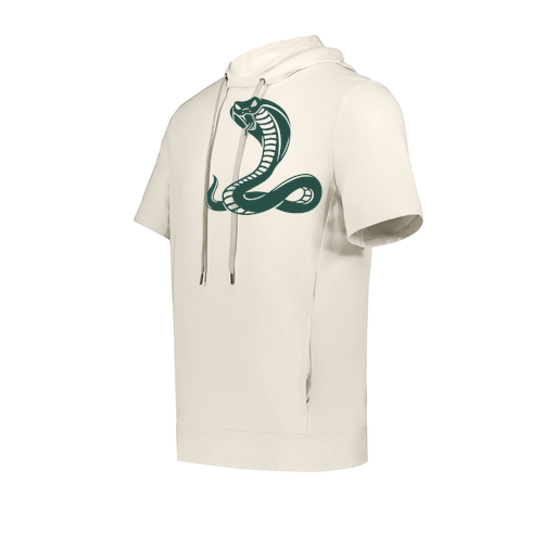 [222605-WHT-YS-LOGO3] YOUTH VENTURA SOFT KNIT SHORT SLEEVE HOODIE (Youth S, White, Logo 3)