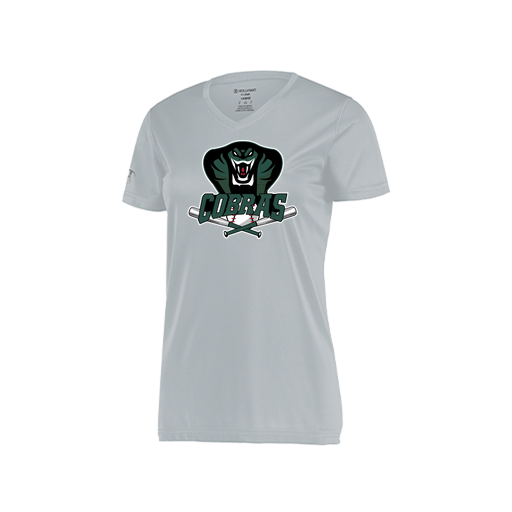 [222820.099.S-LOGO2] Ladies Movement Dri Fit Shirt (Female Adult S, Silver, Logo 2)