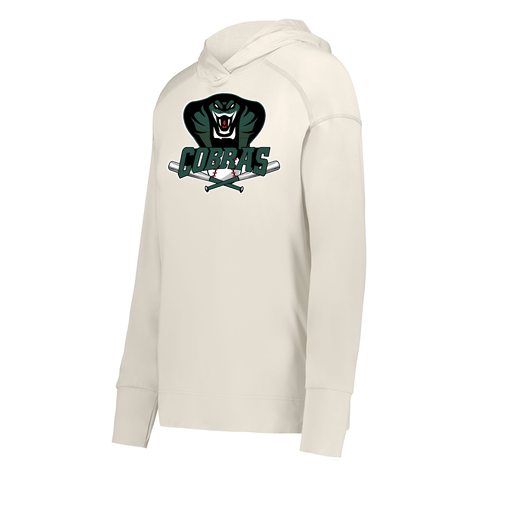 [222798-WHT-FAXS-LOGO2] Ladies Ventura Thin Knit Hoodie (Female Adult XS, White, Logo 2)